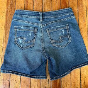 Silver Jeans Co Jorts Shorts Denim Women's 26 Blue and Navy